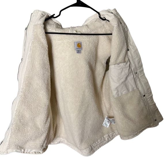 Carhartt Canvas Hooded Sherpa Vest Womens XXL - Picture 4 of 4